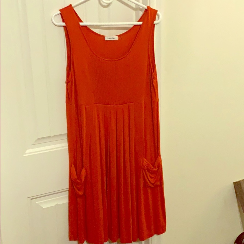 Ladies Calvin Klein Dress Orange S14